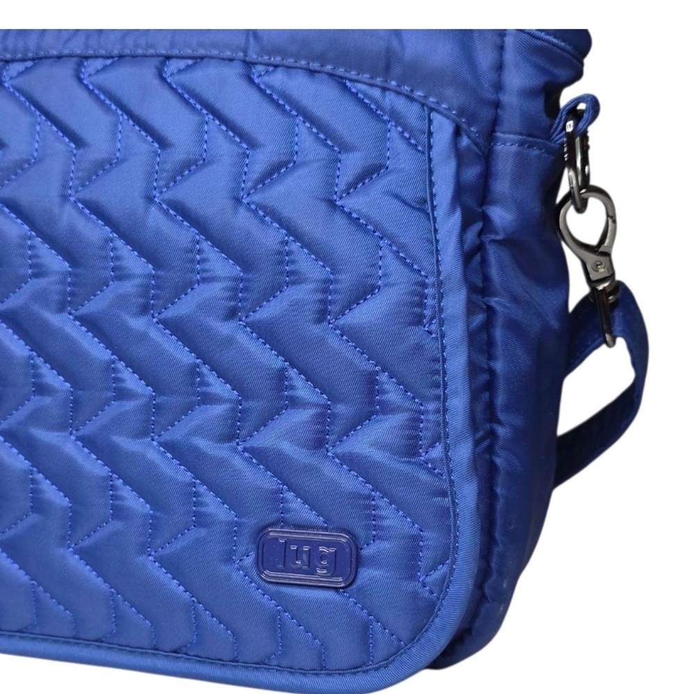 NWT: LUG WINGS SE CROSSBODY BAG - COBALT BLUE & insulated pouch inside - Picture 6 of 10